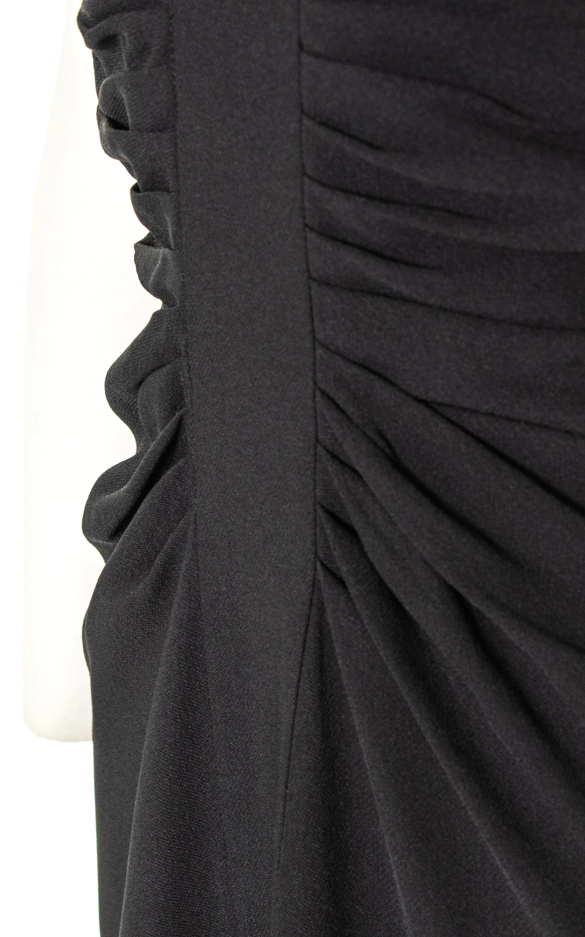 1960s LILLI DIAMOND Pleated Rayon Cocktail Dress | medium