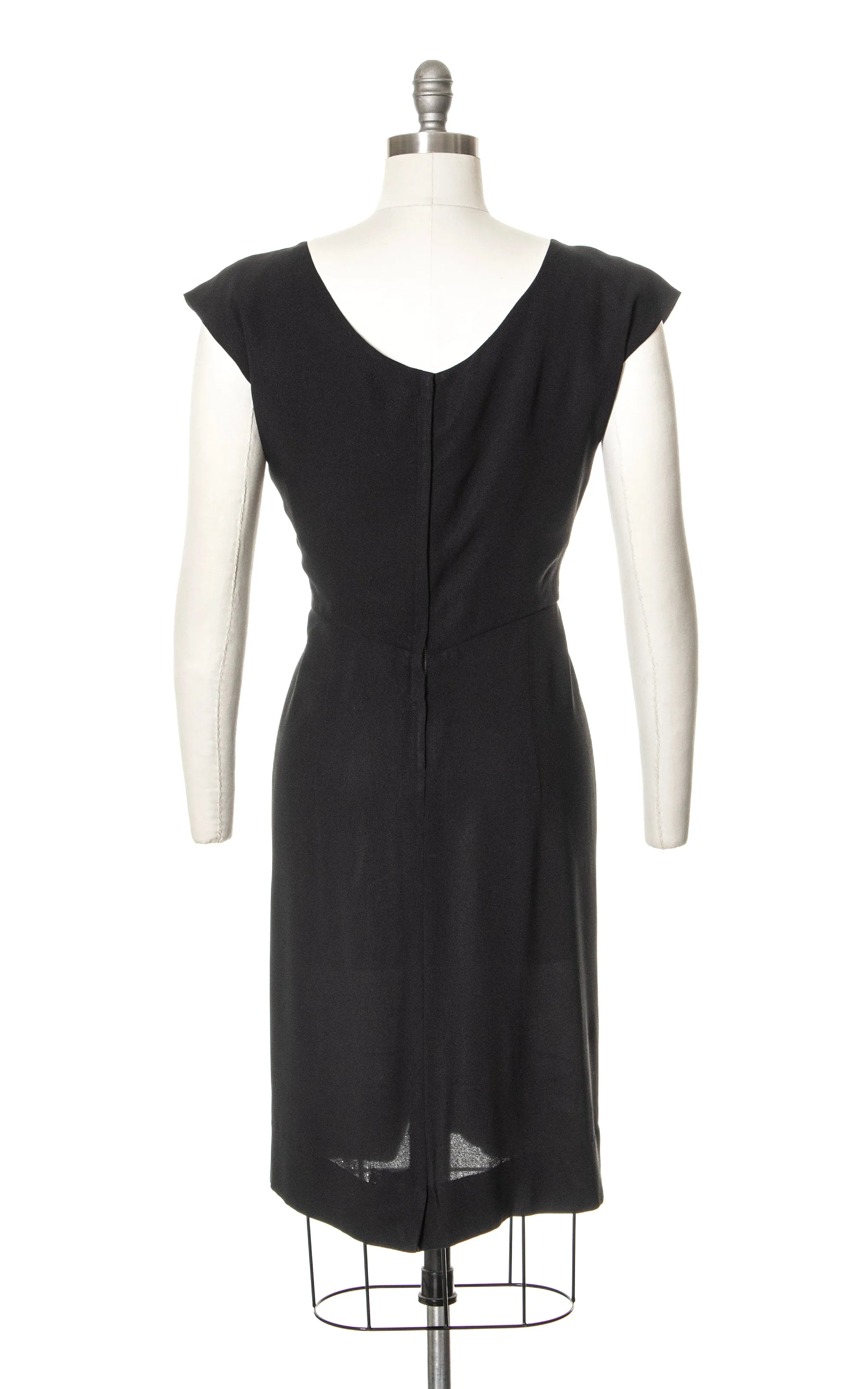 1960s LILLI DIAMOND Pleated Rayon Cocktail Dress | medium