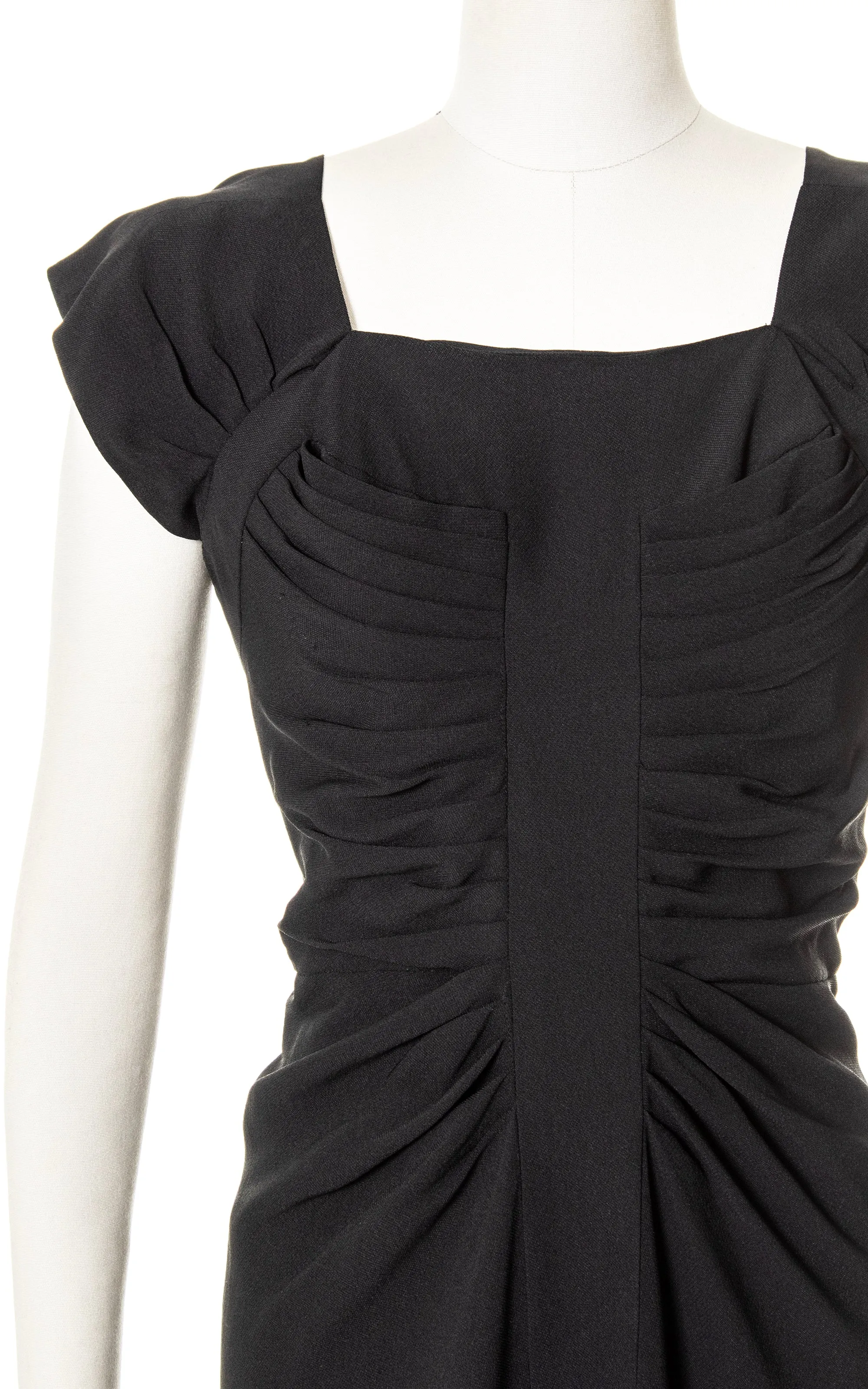 1960s LILLI DIAMOND Pleated Rayon Cocktail Dress | medium