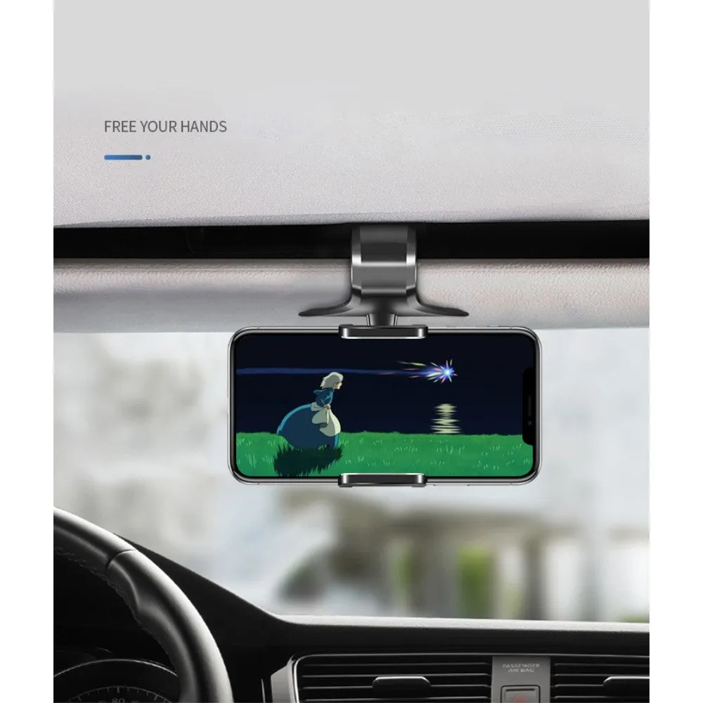 3 in 1 Car GPS Smartphone Holder: Dashboard / Visor Clamp   AC Grid Clip for KARBONN AURA SLEEK PLUS (2018) - Black