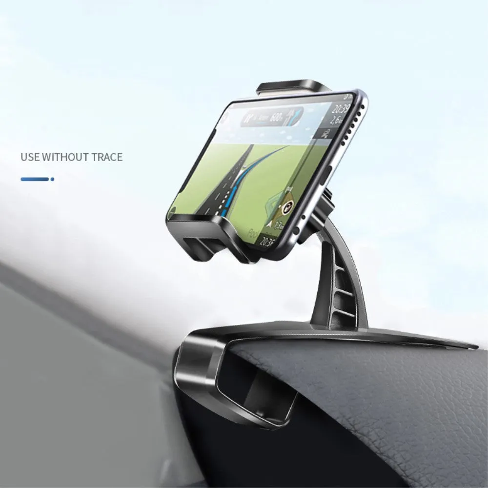 3 in 1 Car GPS Smartphone Holder: Dashboard / Visor Clamp   AC Grid Clip for KARBONN AURA SLEEK PLUS (2018) - Black