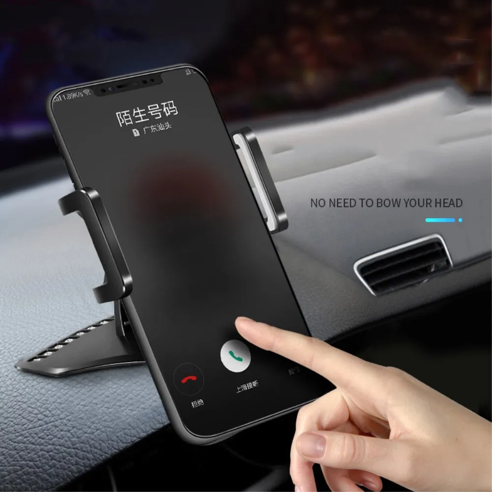 3 in 1 Car GPS Smartphone Holder: Dashboard / Visor Clamp   AC Grid Clip for KARBONN AURA SLEEK PLUS (2018) - Black