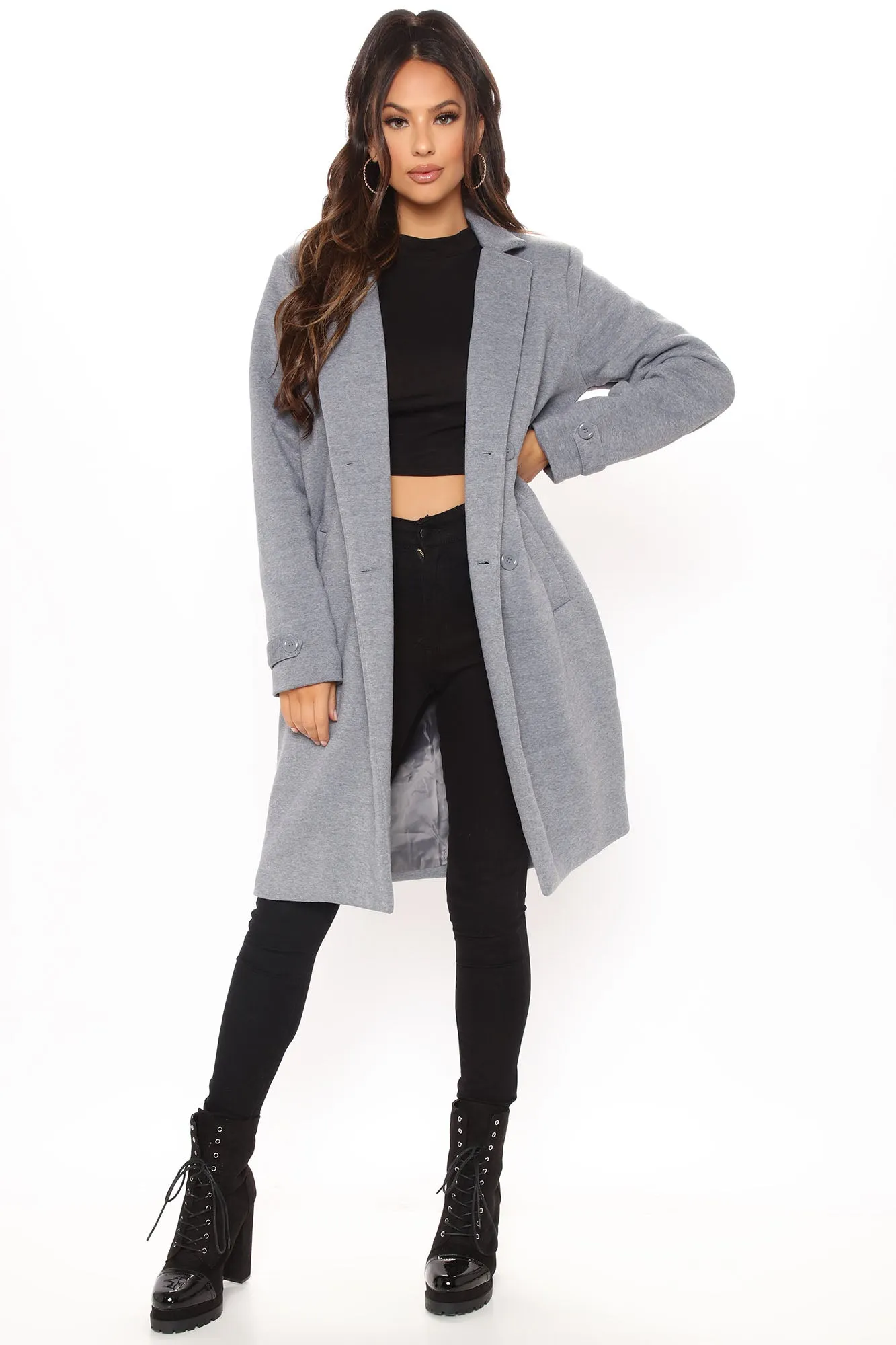 All Business Baby Coat - Heather Grey