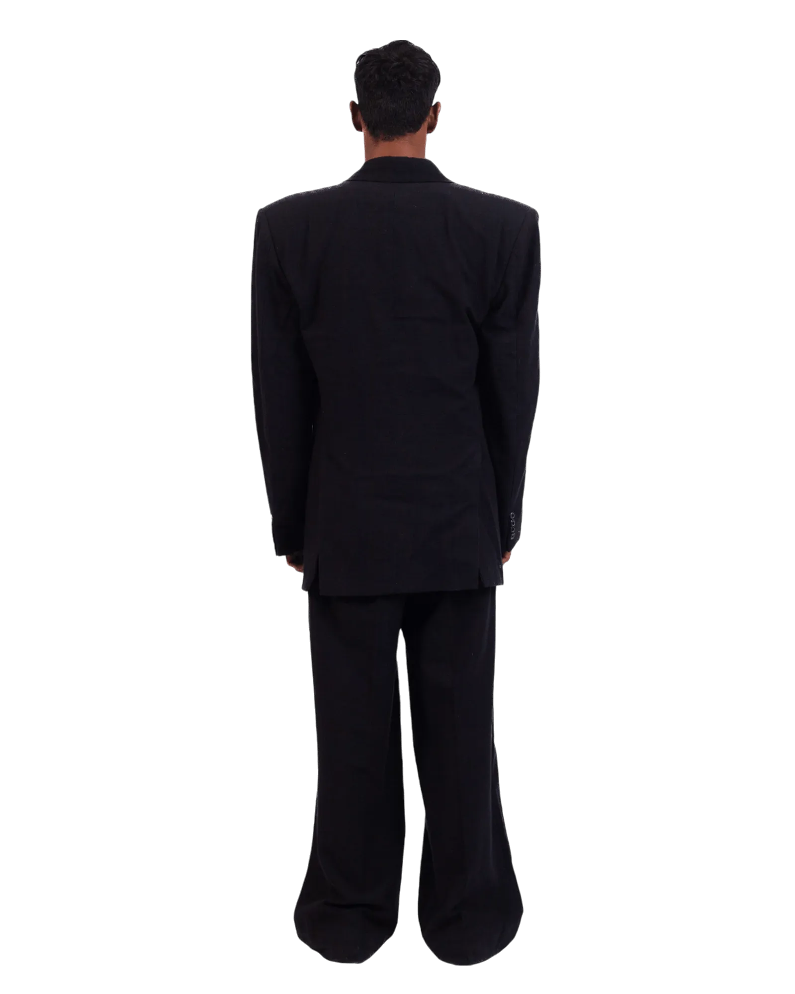 BLACK KHADDAR BLAZER