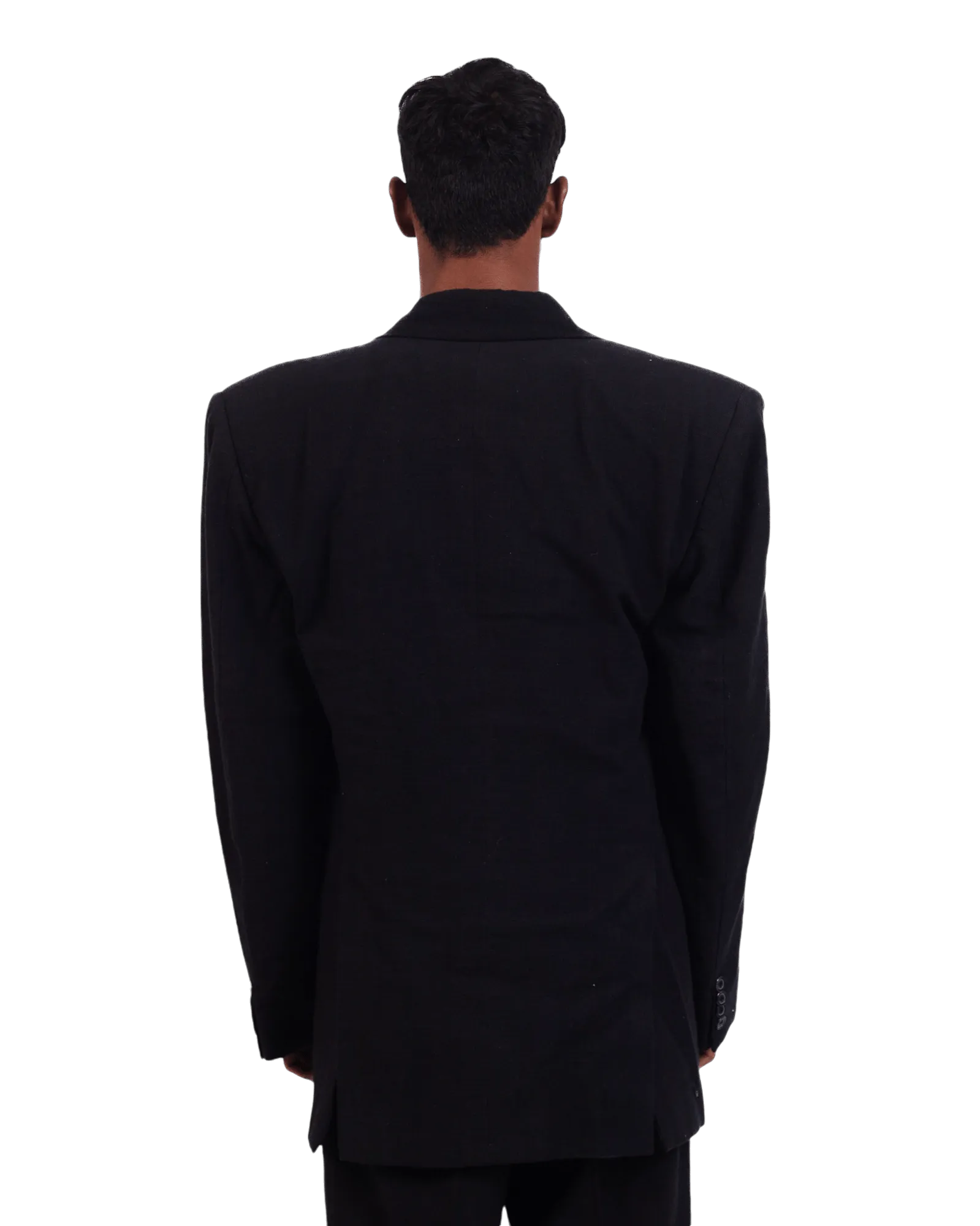 BLACK KHADDAR BLAZER