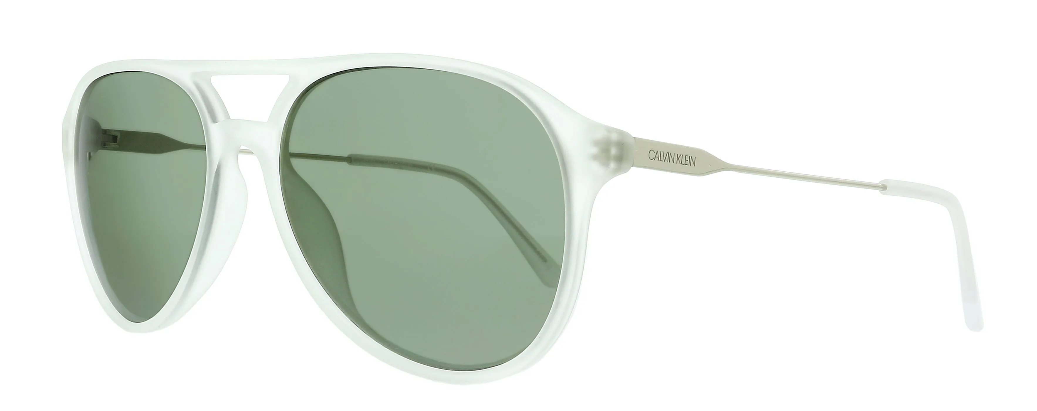 Calvin Klein CK20702S 971 Matte Crystal Rectangle Sunglasses