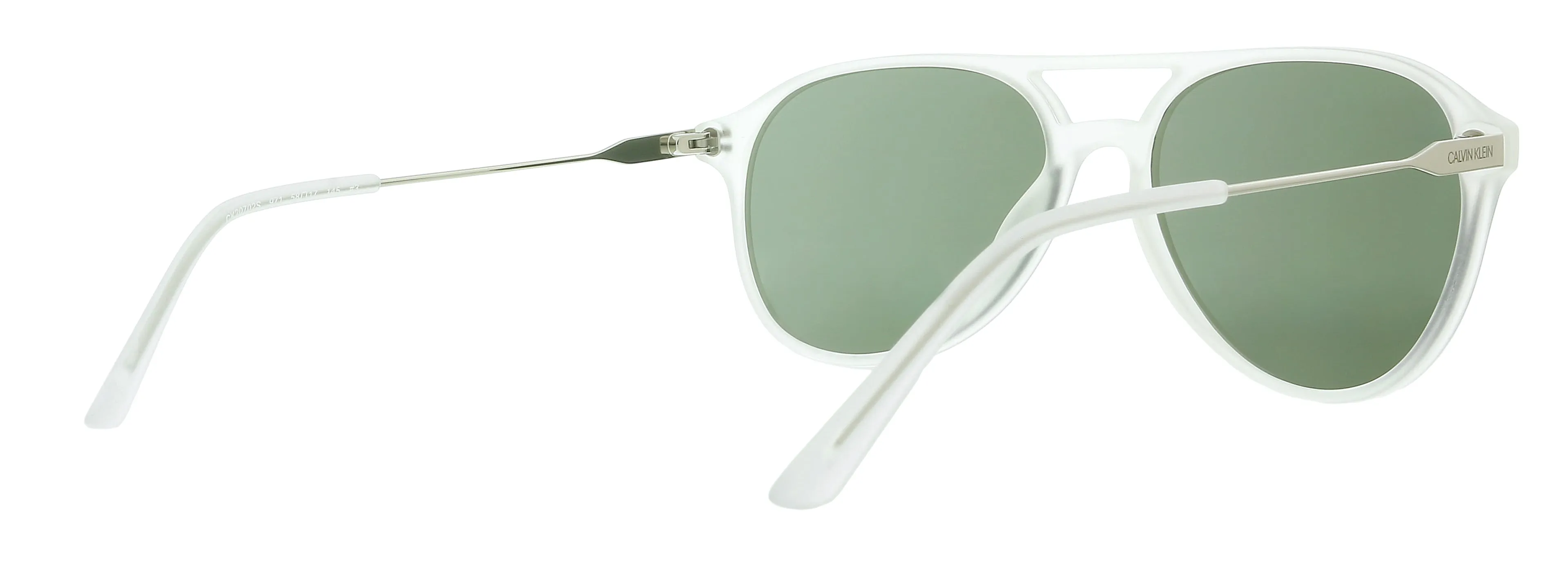 Calvin Klein CK20702S 971 Matte Crystal Rectangle Sunglasses