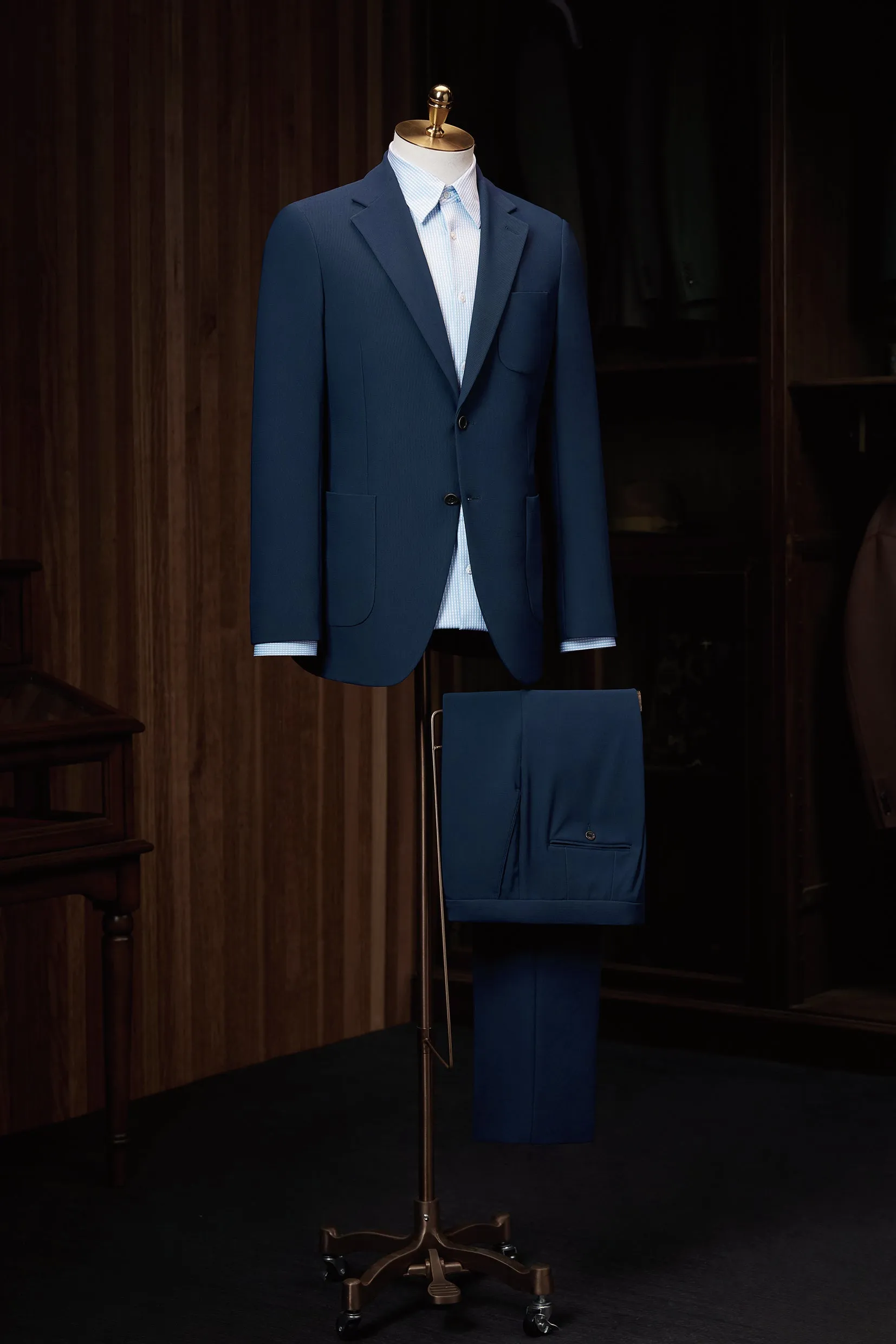 Classic Two-Button Navy Suit