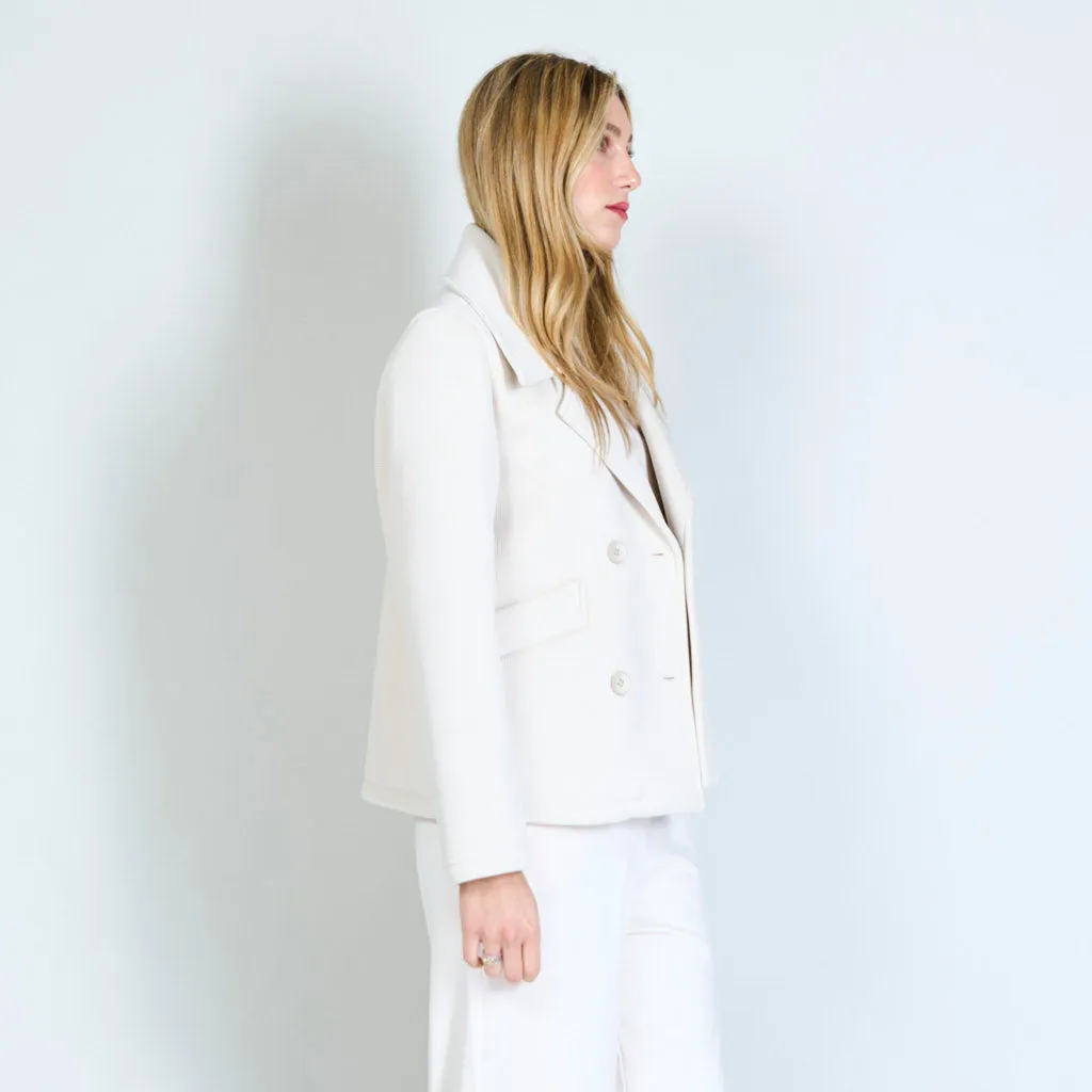 Double-breasted buttons jacket with pockets wholesale