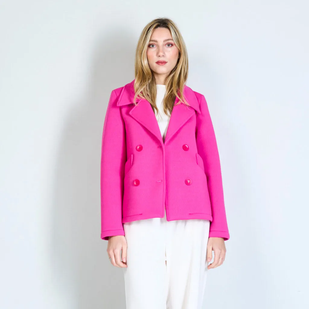 Double-breasted buttons jacket with pockets wholesale