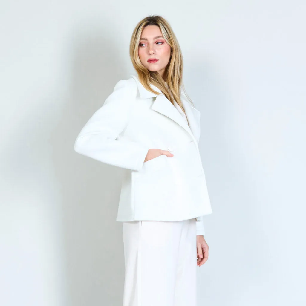 Double-breasted buttons jacket with pockets wholesale