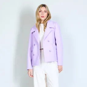 Double-breasted buttons jacket with pockets wholesale