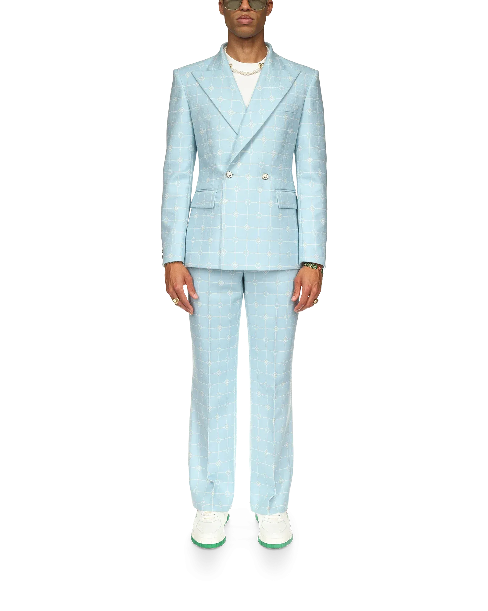 Double Breasted Jacquard Jacket