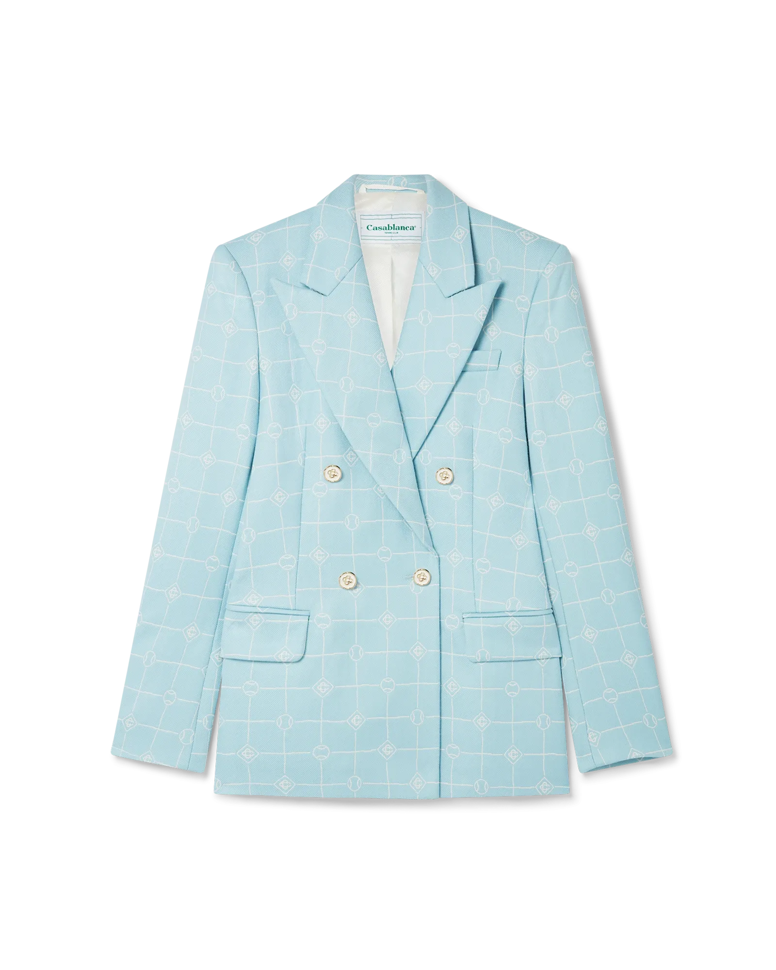 Double Breasted Jacquard Jacket