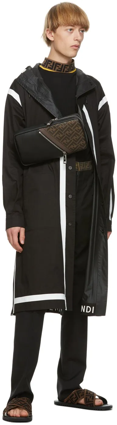Fendi Black Twill 'Forever Fendi' Trousers