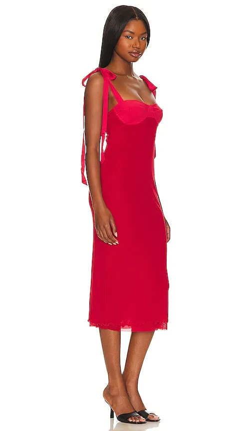 Free People x REVOLVE x Intimately FP Girls Got Glam Slip In Cherry Crush in Red