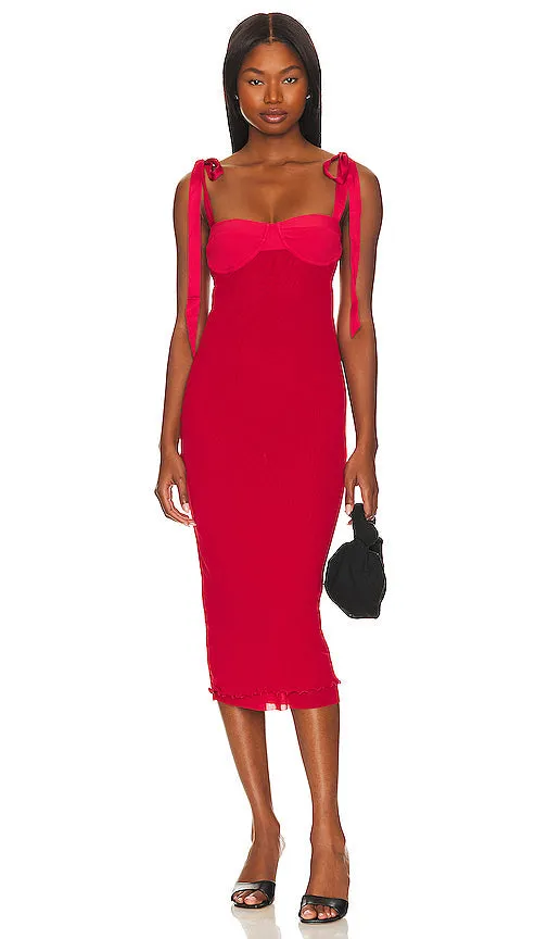 Free People x REVOLVE x Intimately FP Girls Got Glam Slip In Cherry Crush in Red