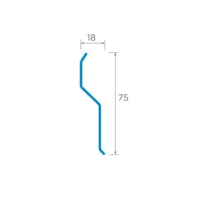 GA75 GRP Termination Bar 75mm x 18mm x 3m - All Colours