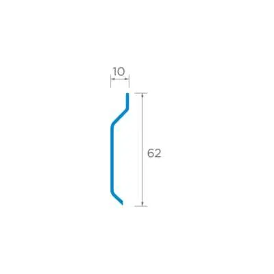GF62 GRP Termination Bar 62mm x 10mm x 3m - All Colours