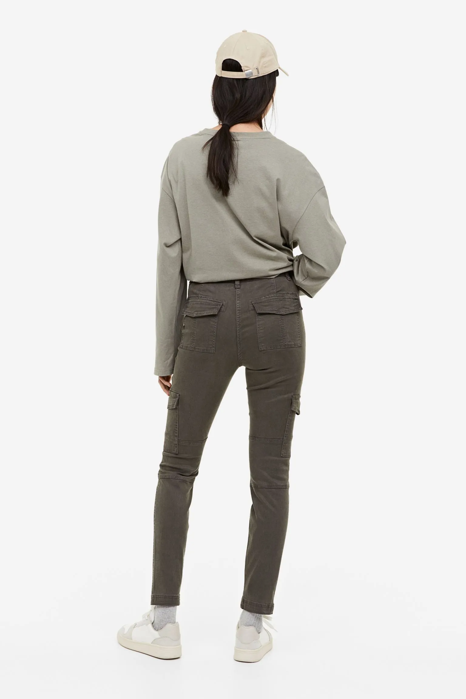H&M Twill Cargo pants, khaki