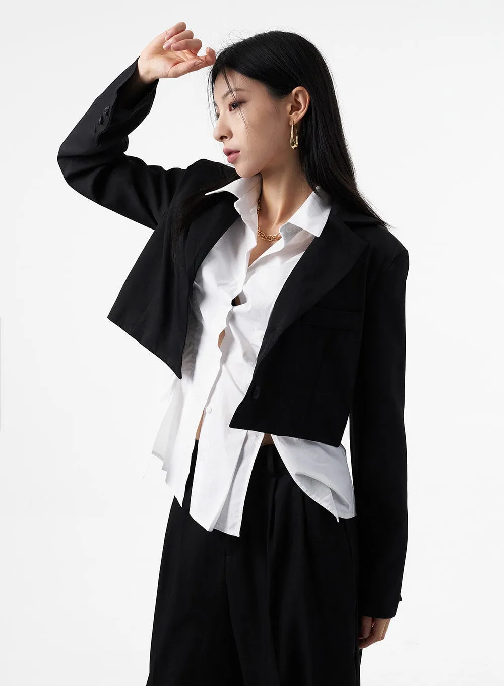 Jacket And Tailored Pants Set IA325