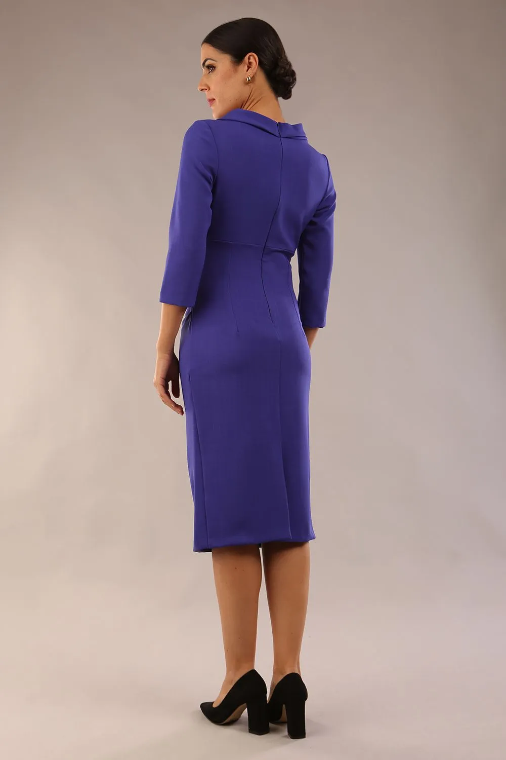 Juliette 3/4 Sleeve Knee Length Pencil Dress