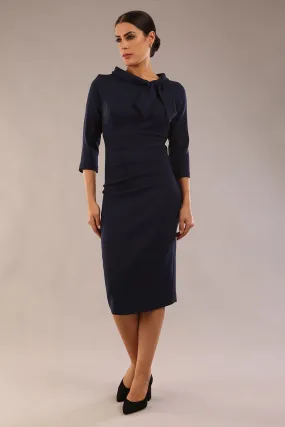 Juliette 3/4 Sleeve Knee Length Pencil Dress