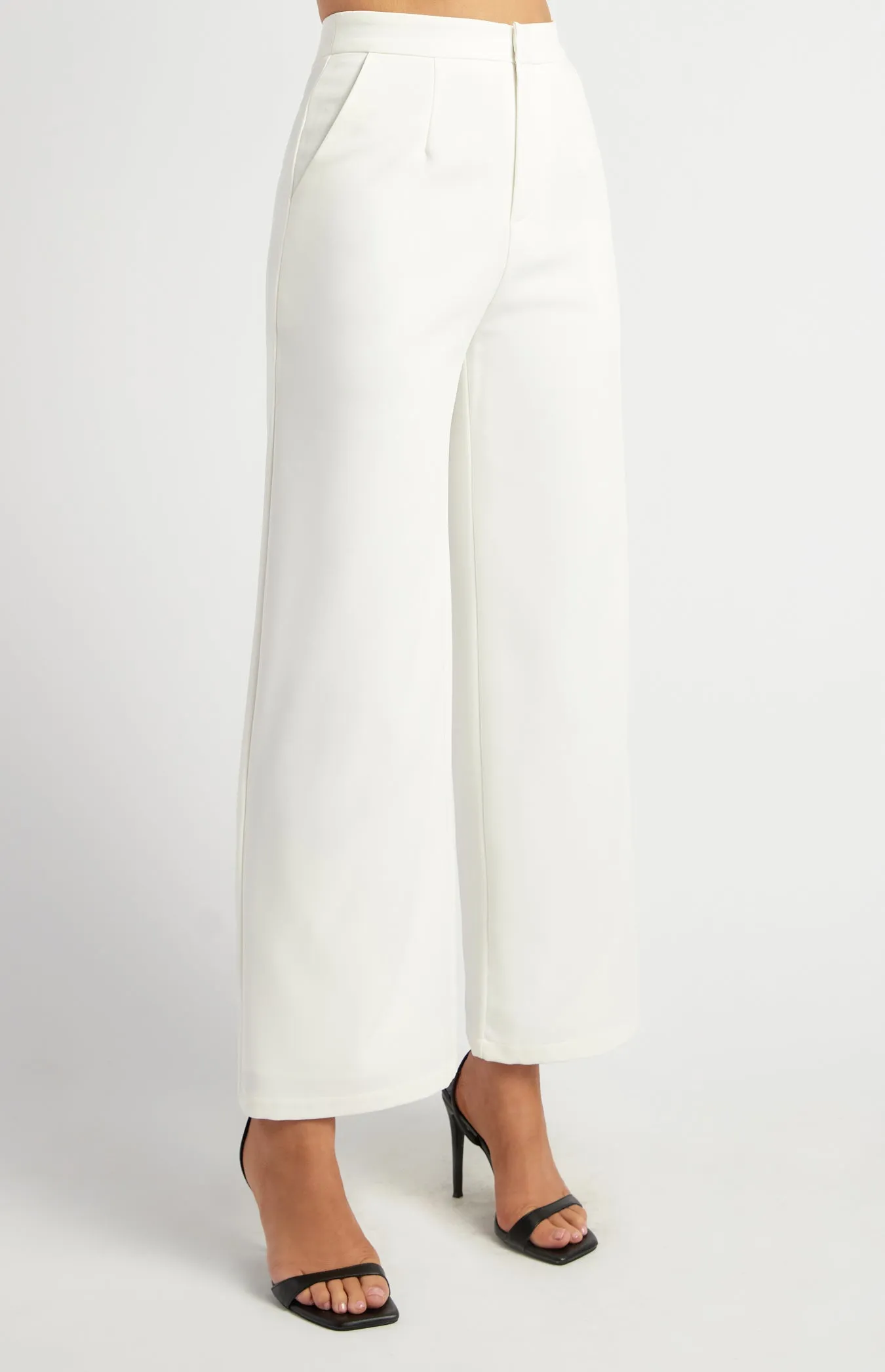 Margaux Straight Leg Pants - White