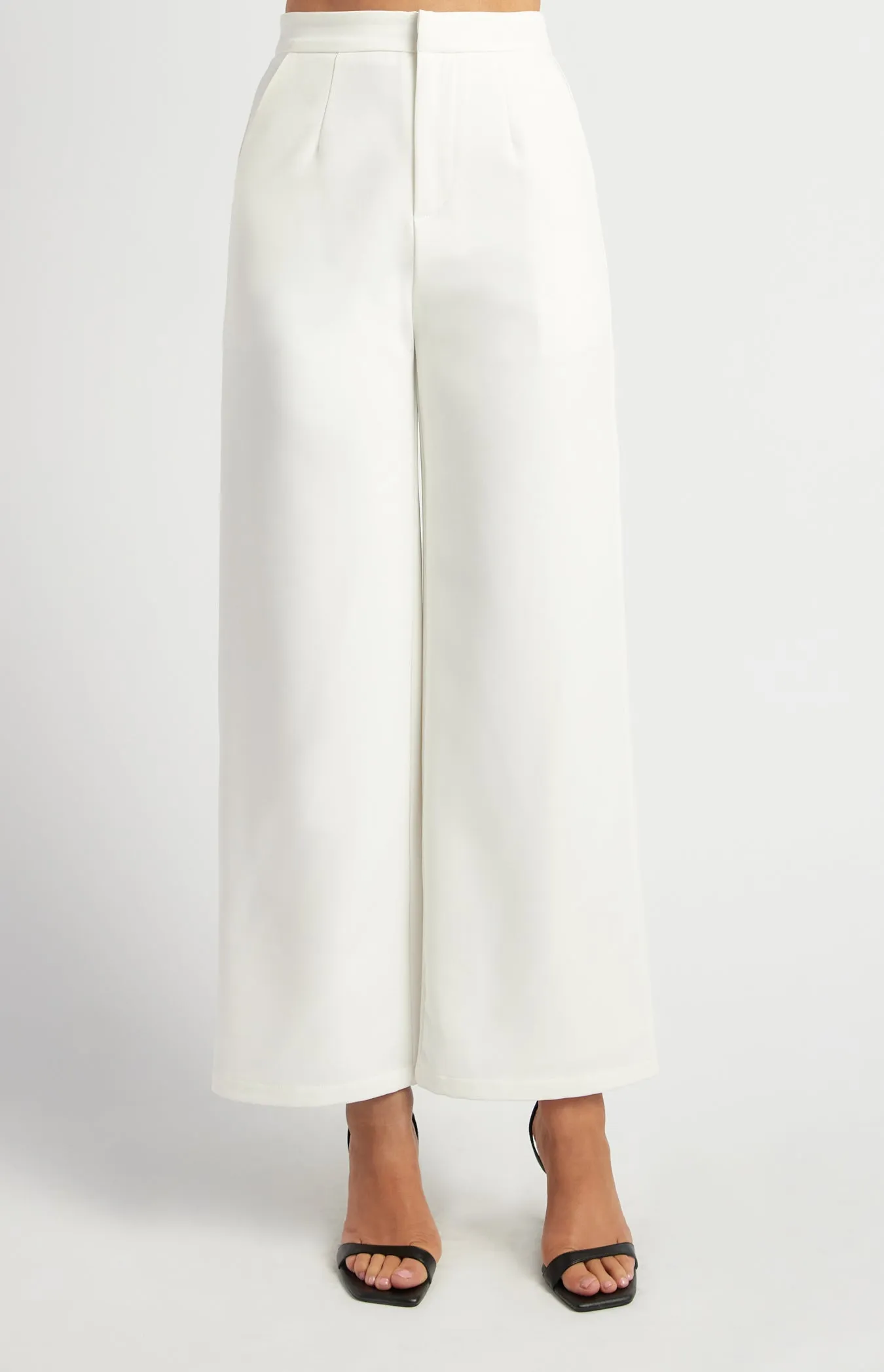 Margaux Straight Leg Pants - White