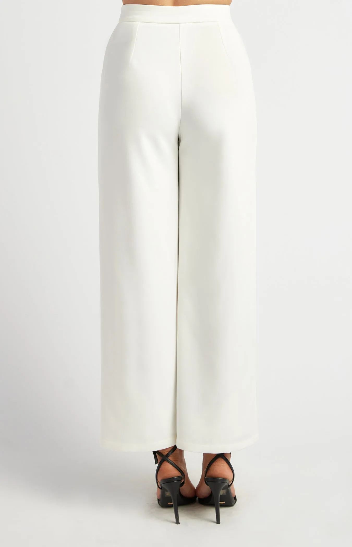 Margaux Straight Leg Pants - White