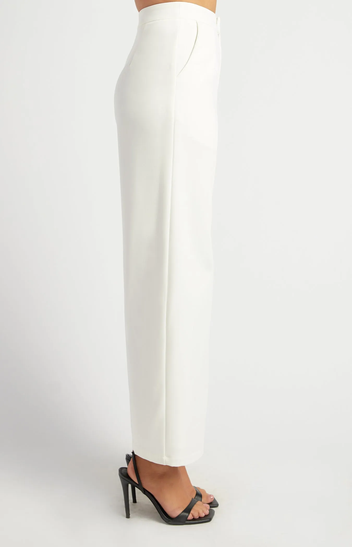 Margaux Straight Leg Pants - White