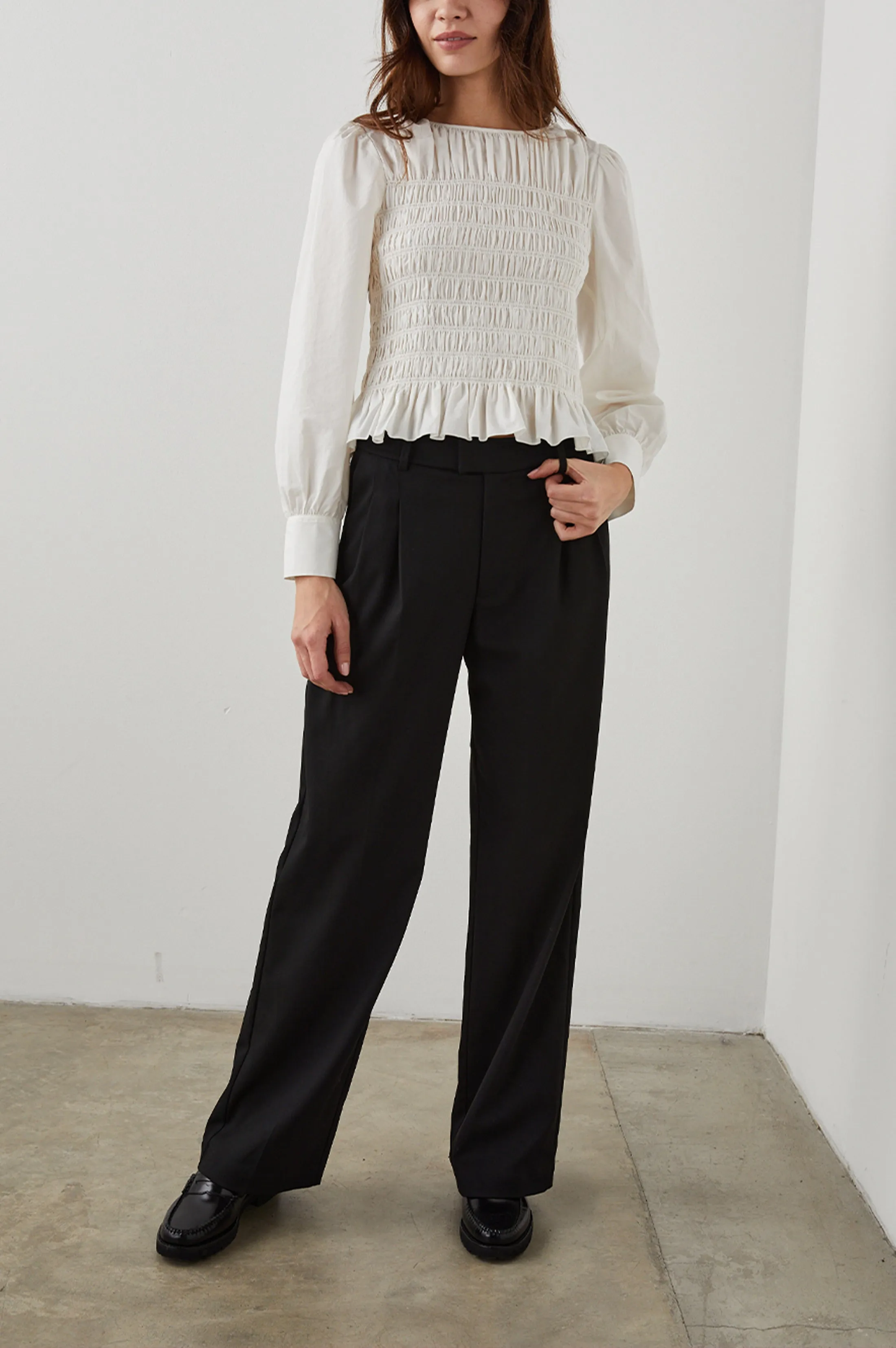 MARNIE PANT - BLACK TWILL