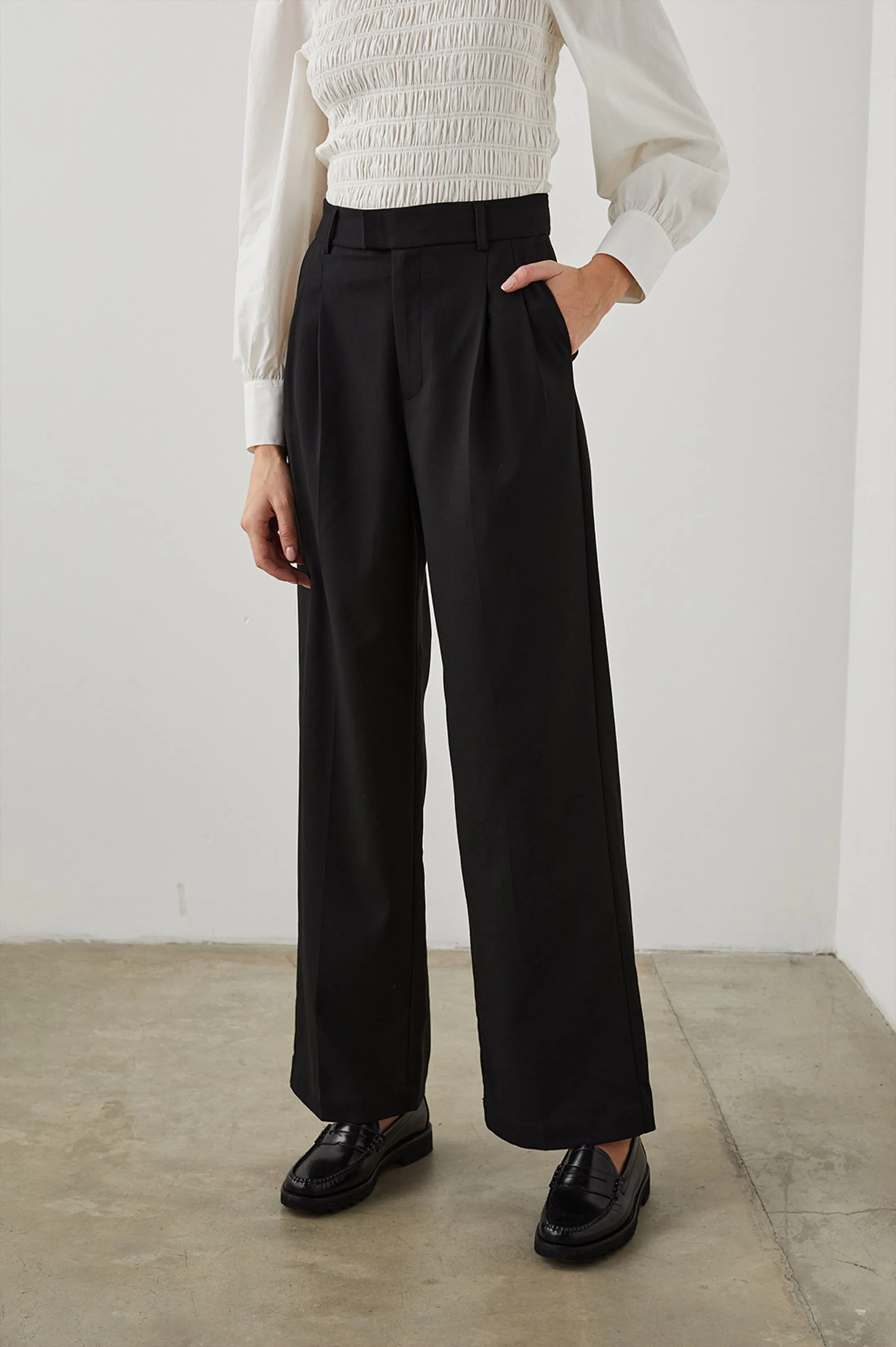 MARNIE PANT - BLACK TWILL