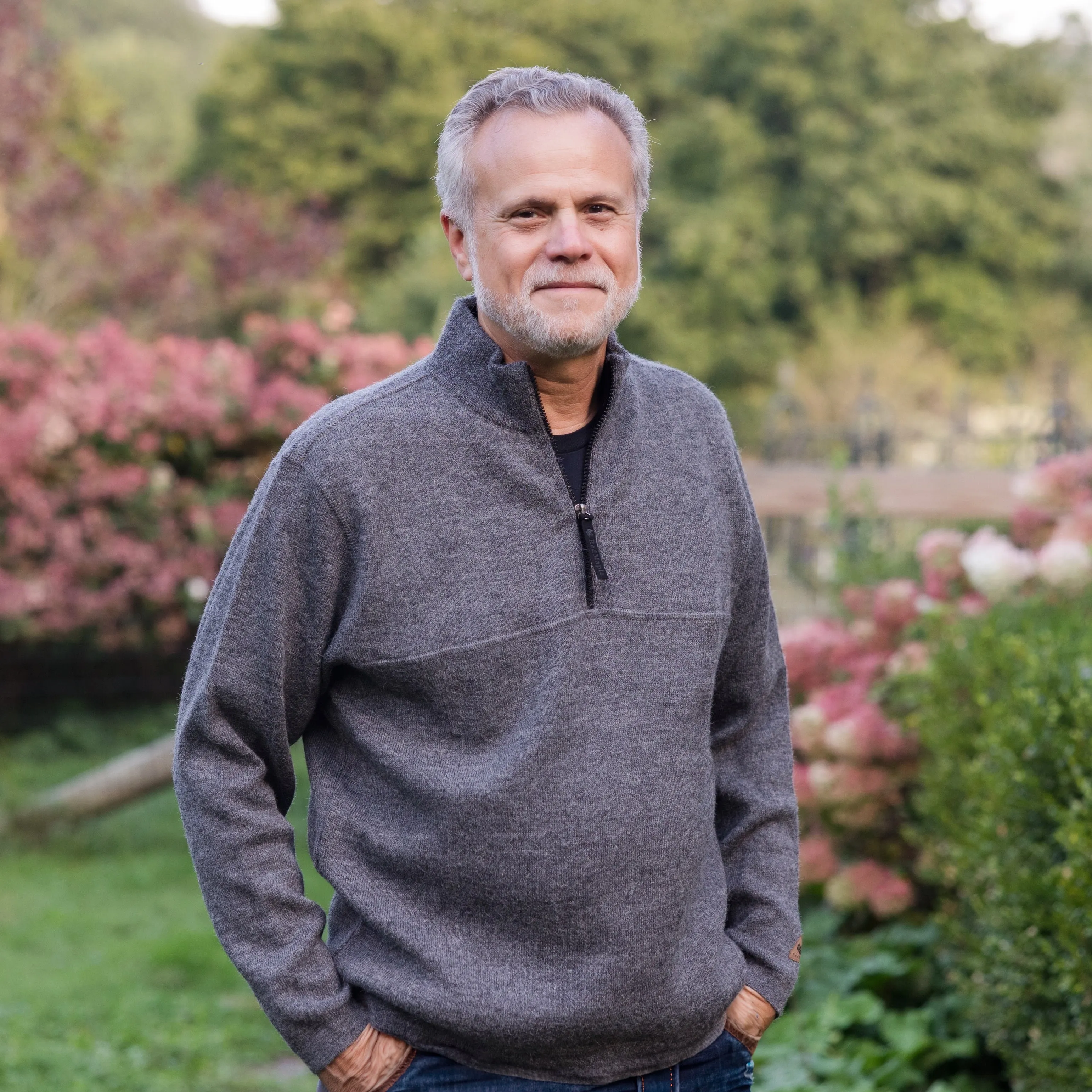 Mens Bucksport Half-Zip Alpaca Sweater