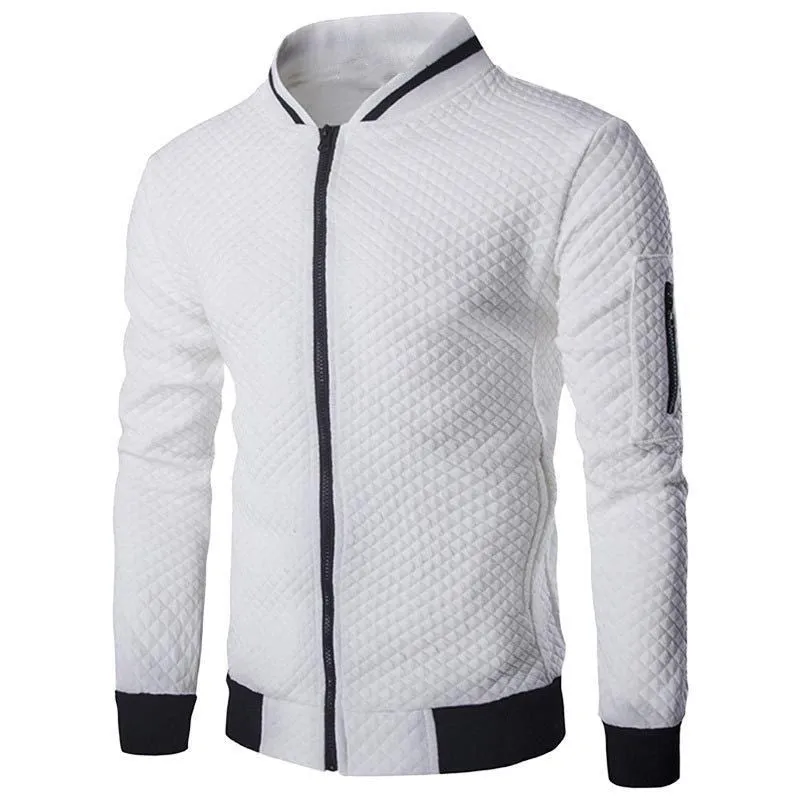 Men's Zipper Mock Neck Sweater