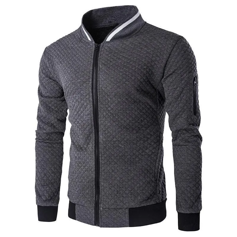 Men's Zipper Mock Neck Sweater