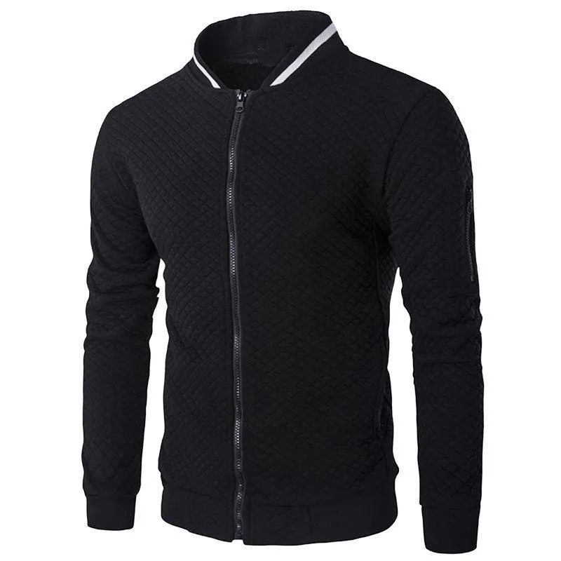 Men's Zipper Mock Neck Sweater