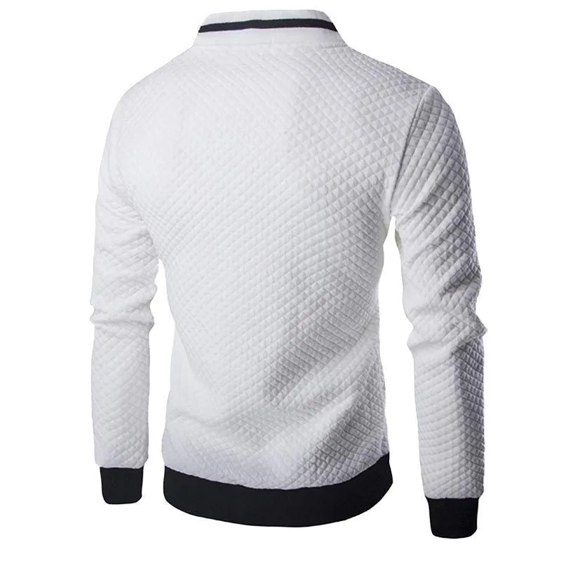 Men's Zipper Mock Neck Sweater