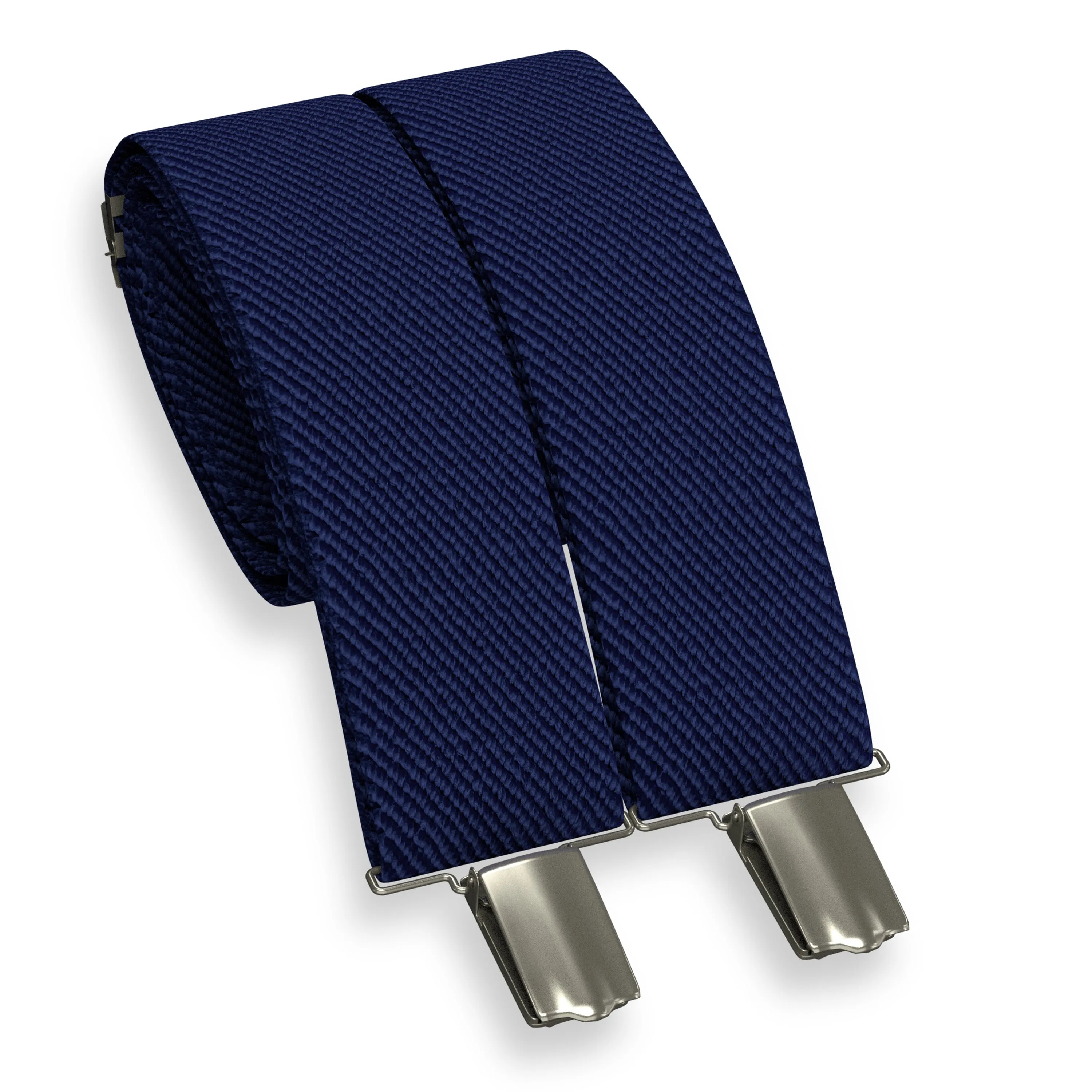 Navy Blue Slim Suspenders for Men & Women Boys & Girls Y-back Shape 1 inch wide