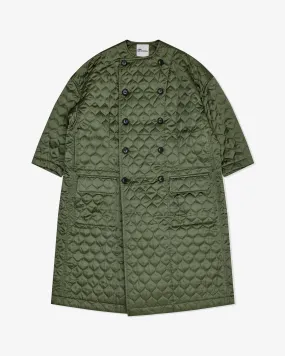 Noir Kei Ninomiya - Women's Quilted Double Breasted Coat - (Khaki)