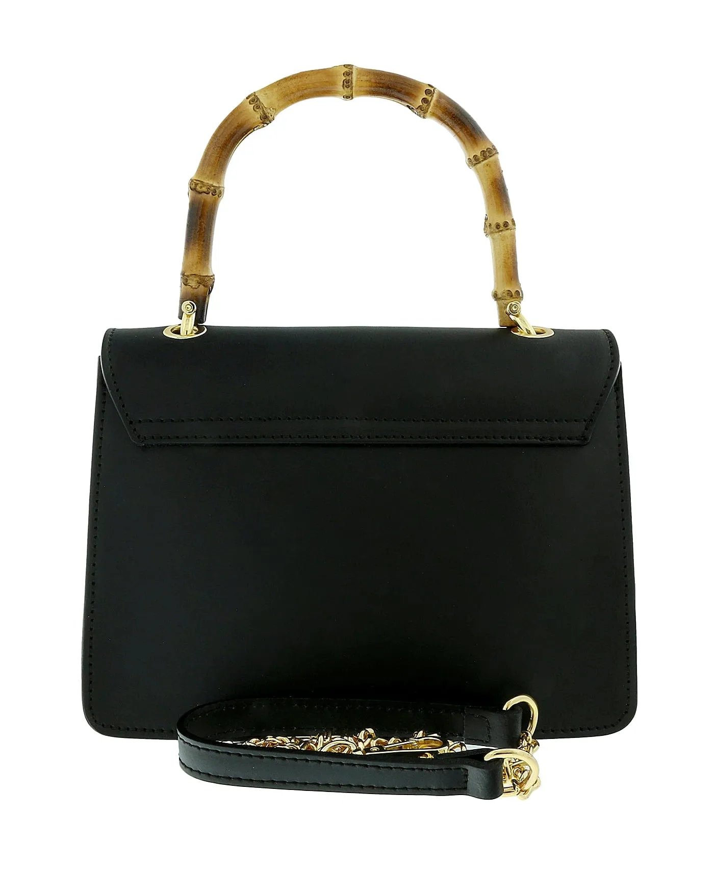 Pierre Cardin Black Leather Medium Vintage Structure Satchel Bag
