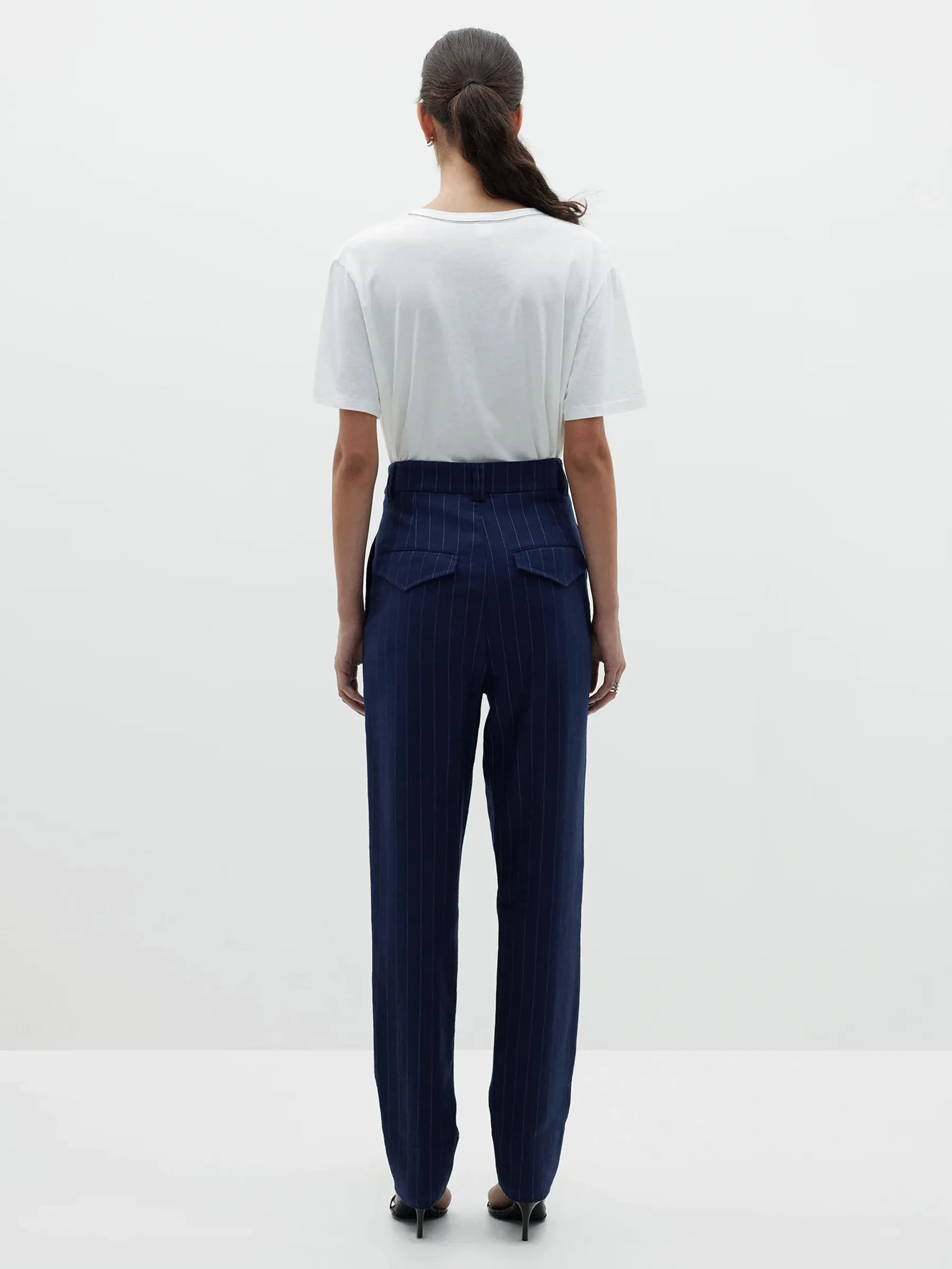 pinstripe tailored pant