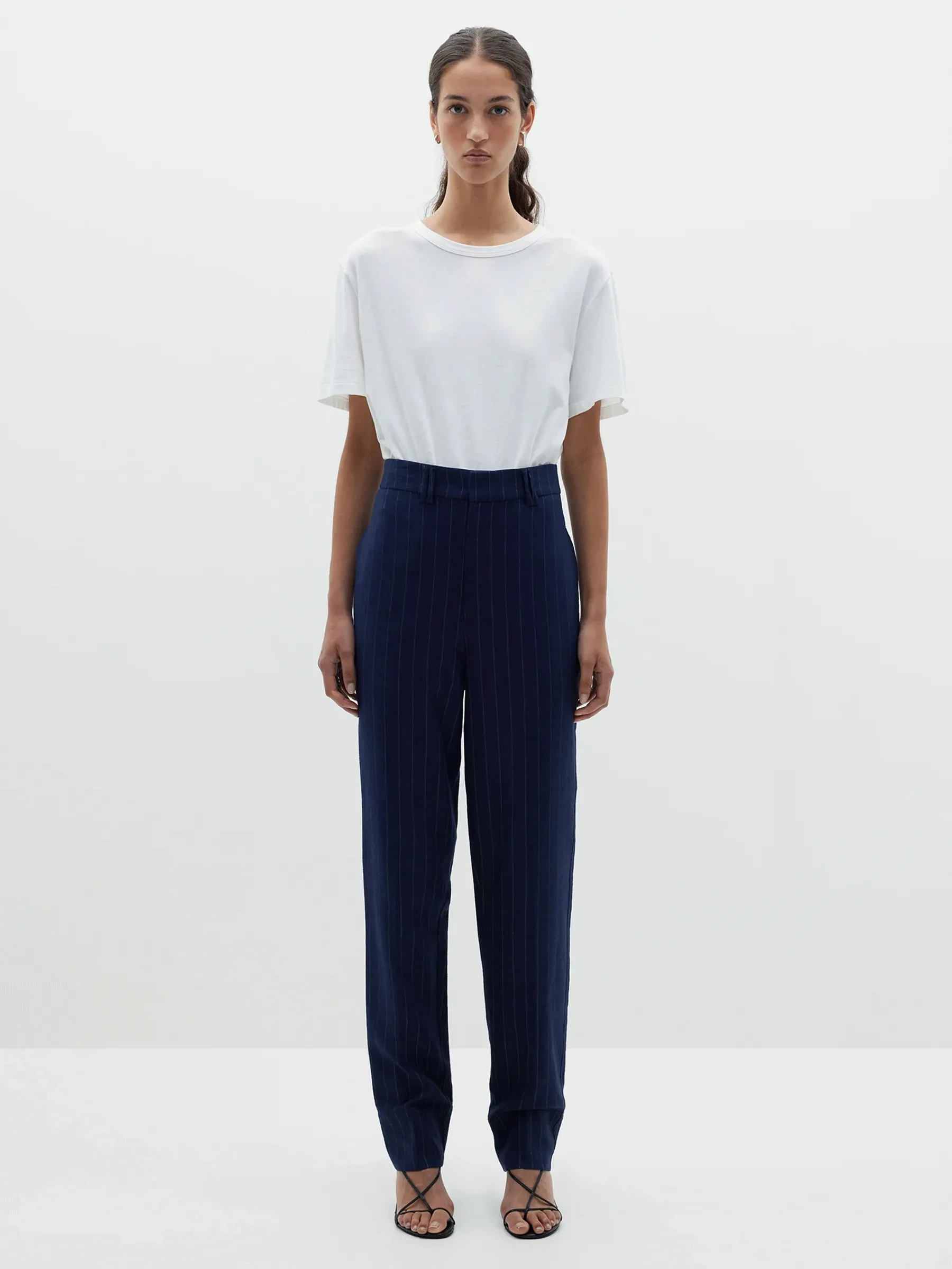 pinstripe tailored pant
