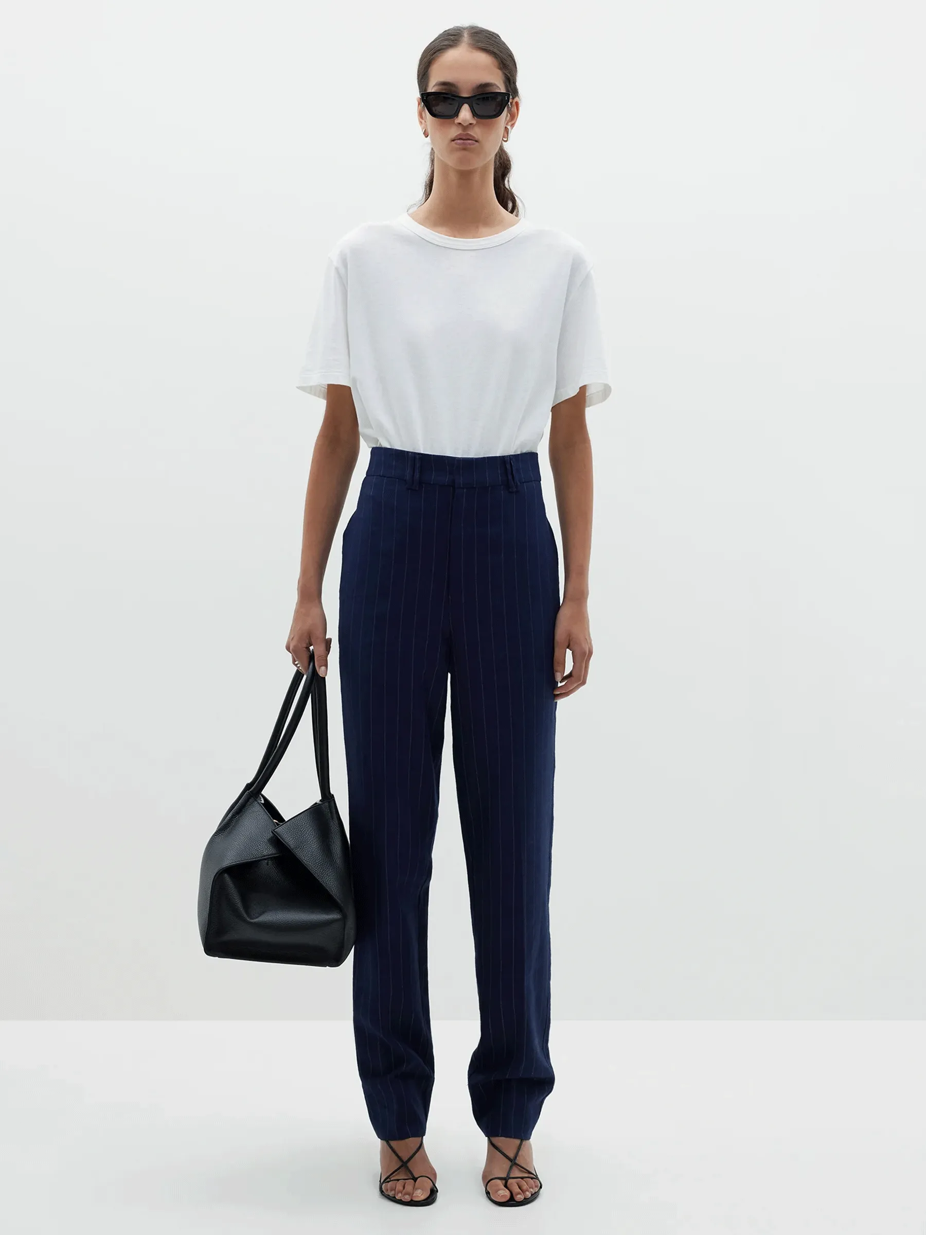 pinstripe tailored pant