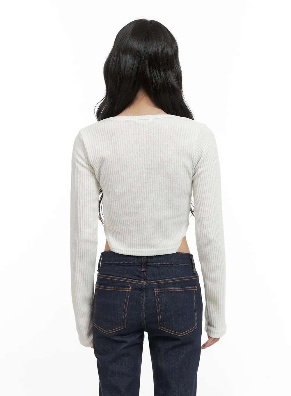 Scoop Neck Structured Crop Top CG421