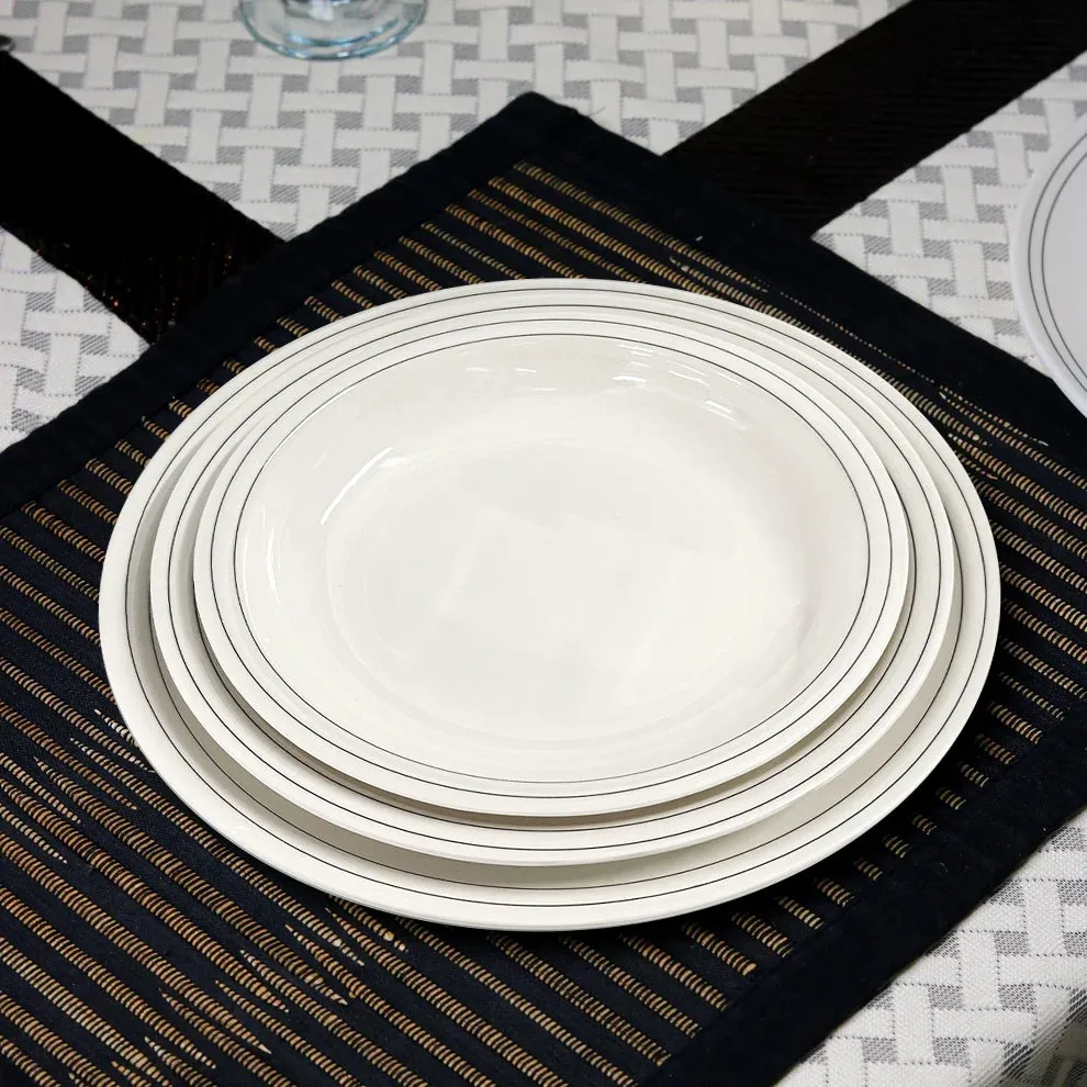 Sleek Borders Dinner Set