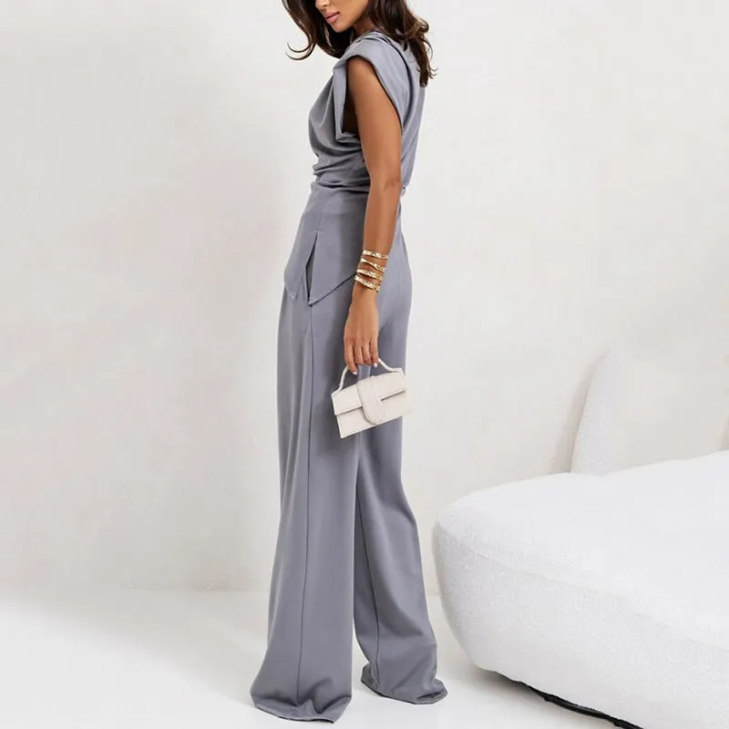 💕Spring New💕 Women’s Elegant Solid Color Two-Piece Set