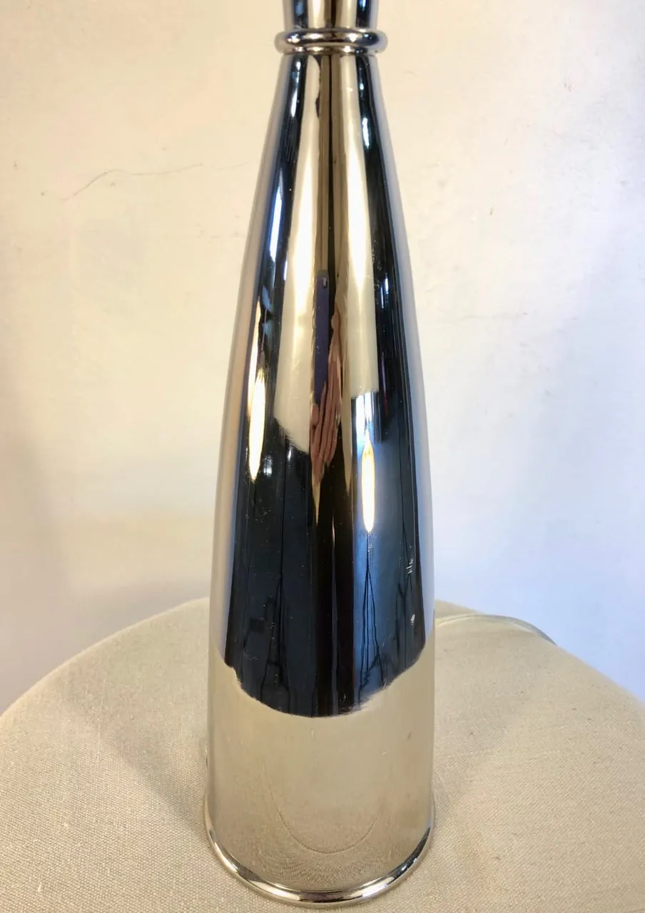 Table Lamp, Tall, Sleek, Chrome, Contemporary