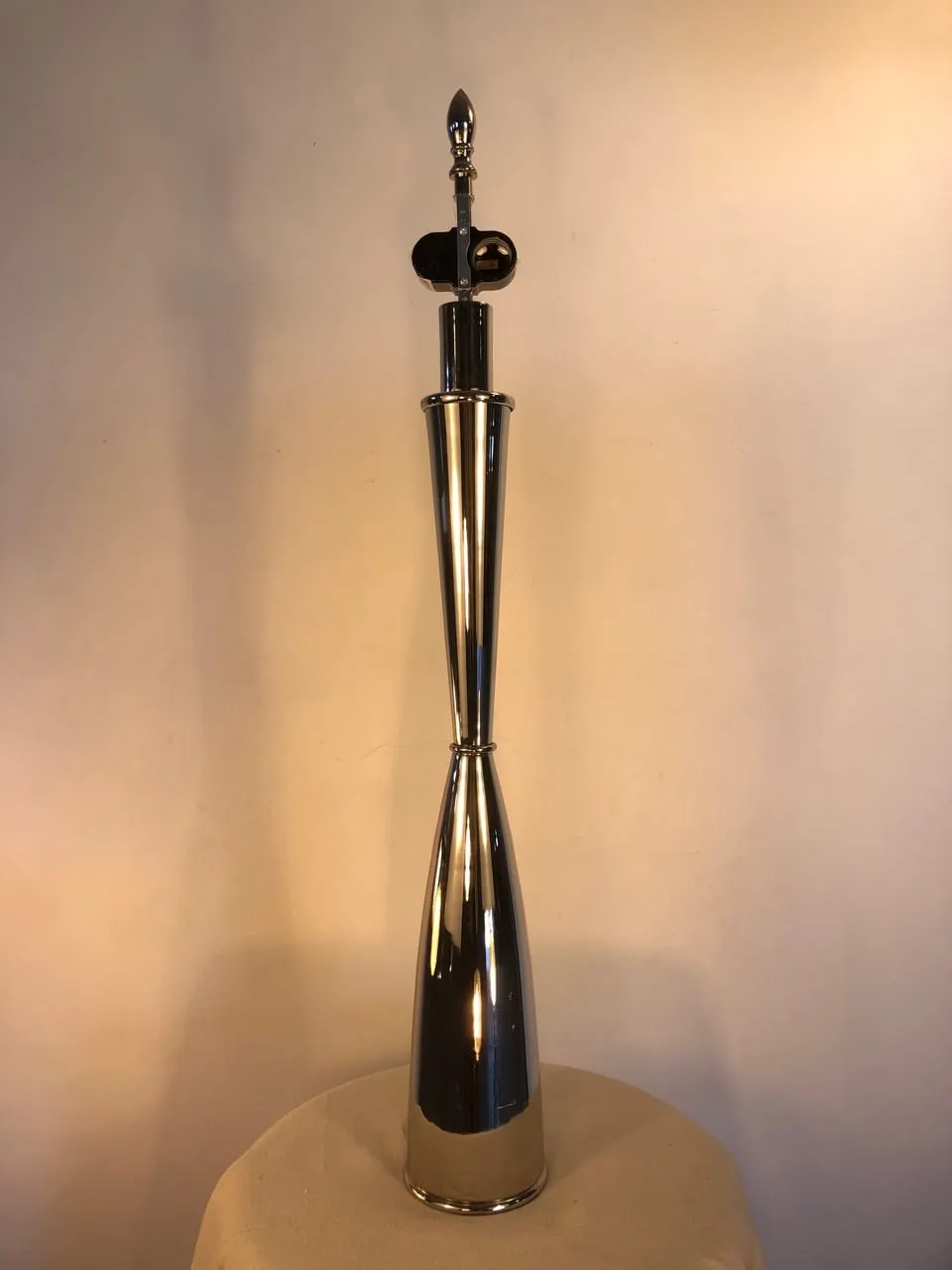 Table Lamp, Tall, Sleek, Chrome, Contemporary