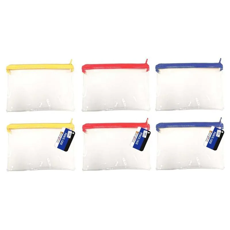 Tallon Clear Exam Pencil Case 8"